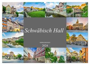 Schwäbisch Hall Impressionen (Wandkalender 2024 DIN A2 quer), CALVENDO Monatskalender von Meutzner,  Dirk