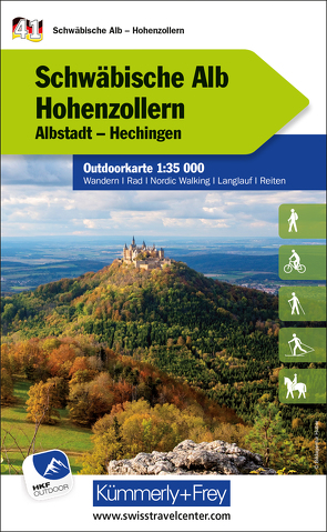 Schwäbische Alb – Hohenzollern Nr. 41 Outdoorkarte Deutschland 1:35 000