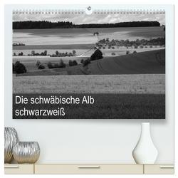 Schwäbische Alb schwarzweiß (hochwertiger Premium Wandkalender 2024 DIN A2 quer), Kunstdruck in Hochglanz von Haas,  Willi
