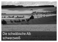 Schwäbische Alb schwarzweiß (Tischkalender 2024 DIN A5 quer), CALVENDO Monatskalender von Haas,  Willi