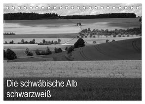Schwäbische Alb schwarzweiß (Tischkalender 2024 DIN A5 quer), CALVENDO Monatskalender von Haas,  Willi