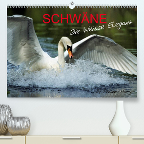 SCHWÄNE. (Premium, hochwertiger DIN A2 Wandkalender 2023, Kunstdruck in Hochglanz) von Henry,  Philippe