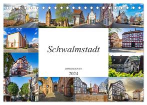 Schwalmstadt Impressionen (Tischkalender 2024 DIN A5 quer), CALVENDO Monatskalender von Meutzner,  Dirk