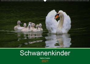 Schwanenkinder (Wandkalender 2021 DIN A2 quer) von Hueber,  Kathrin