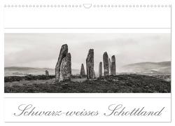 Schwarz-weisses Schottland (Wandkalender 2024 DIN A3 quer), CALVENDO Monatskalender von Limmer,  Markus