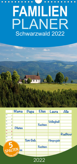 Familienplaner Schwarzwald 2022 (Wandkalender 2022 , 21 cm x 45 cm, hoch) von kalender365.com