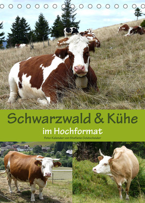 Schwarzwald und Kühe im Hochformat (Tischkalender 2022 DIN A5 hoch) von Biothemen, Goldscheider,  Stefanie