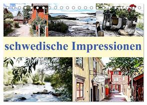 schwedische Impressionen (Tischkalender 2024 DIN A5 quer), CALVENDO Monatskalender von Teßen,  Sonja