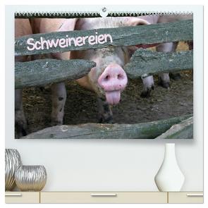 Schweinereien (hochwertiger Premium Wandkalender 2024 DIN A2 quer), Kunstdruck in Hochglanz von Berg,  Martina