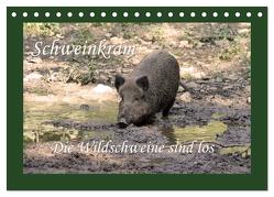 Schweinkram – Die Wildschweine sind los (Tischkalender 2024 DIN A5 quer), CALVENDO Monatskalender von Lindert-Rottke,  Antje