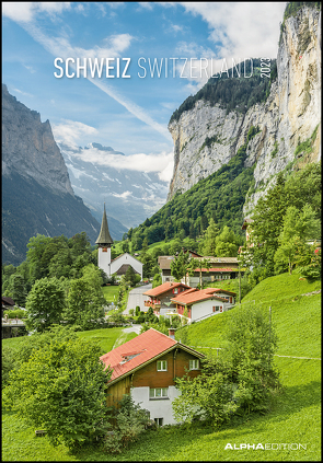 Schweiz 2023 – Bild-Kalender 23,7×34 cm – Switzerland – Regional-Kalender – Wandkalender – mit Platz für Notizen – Alpha Edition