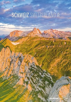 Schweiz 2024 – Bild-Kalender 23,7×34 cm – Switzerland – Regional-Kalender – Wandkalender – mit Platz für Notizen – Alpha Edition