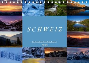 Schweiz – Eine Reise durch die idyllische Bergwelt (Tischkalender 2019 DIN A5 quer) von Schaenzer,  Sandra