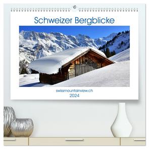 Schweizer Bergblicke (hochwertiger Premium Wandkalender 2024 DIN A2 quer), Kunstdruck in Hochglanz von André-Huber swissmountainview.ch,  Franziska