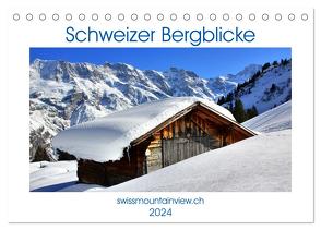 Schweizer Bergblicke (Tischkalender 2024 DIN A5 quer), CALVENDO Monatskalender von André-Huber swissmountainview.ch,  Franziska
