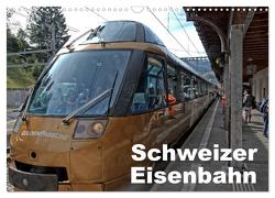 Schweizer Eisenbahn (Wandkalender 2024 DIN A3 quer), CALVENDO Monatskalender von J. Strutz,  Rudolf