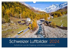 Schweizer Luftbilder (Wandkalender 2024 DIN A3 quer), CALVENDO Monatskalender von Meyer,  Tis