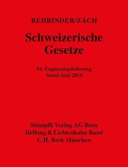 Schweizerische Gesetze von Manfred,  Rehbinder, Zäch,  Roger