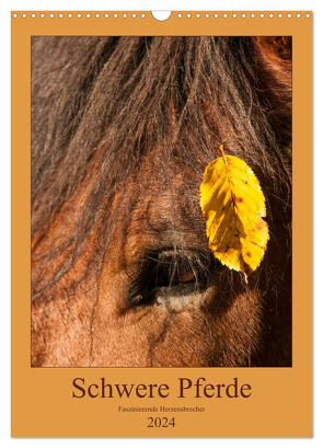 Schwere Pferde – Faszinierende Herzensbrecher (Wandkalender 2024 DIN A3 hoch), CALVENDO Monatskalender von Bölts,  Meike