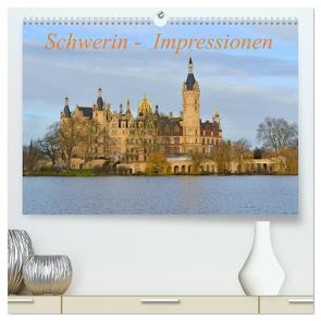 Schwerin – Impressionen (hochwertiger Premium Wandkalender 2024 DIN A2 quer), Kunstdruck in Hochglanz von Roick,  Reinalde