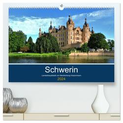 Schwerin – Landeshauptstadt von Mecklenburg-Vorpommern (hochwertiger Premium Wandkalender 2024 DIN A2 quer), Kunstdruck in Hochglanz von Rein,  Markus