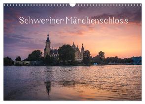 Schweriner Märchenschloss (Wandkalender 2024 DIN A3 quer), CALVENDO Monatskalender von Mueller,  Markus