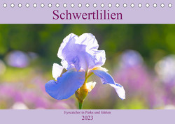 Schwertlilien – Eyecatcher in Parks und Gärten (Tischkalender 2023 DIN A5 quer) von Scheurer,  Monika