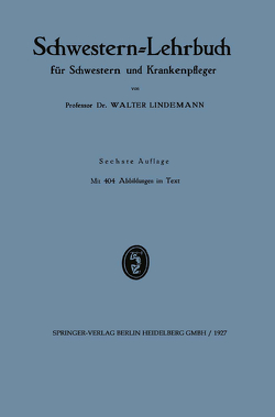 Schwestern-Lehrbuch von Lindemann,  Walter