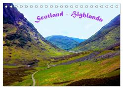 Scotland – Highlands (Tischkalender 2024 DIN A5 quer), CALVENDO Monatskalender von Wernicke-Marfo,  Gabriela