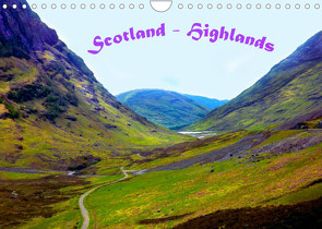 Scotland – Highlands (Wandkalender 2022 DIN A4 quer) von Wernicke-Marfo,  Gabriela