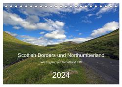 Scottish Borders und Northumberland (Tischkalender 2024 DIN A5 quer), CALVENDO Monatskalender von Stobbe,  Lothar