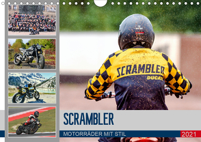 Scrambler Motorräder mit Stil (Wandkalender 2021 DIN A4 quer) von Franko,  Peter