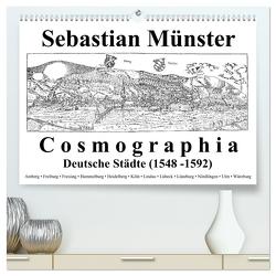 Sebastian Münster Cosmographia Deutsche Städte (1548-1592) (hochwertiger Premium Wandkalender 2024 DIN A2 quer), Kunstdruck in Hochglanz von Liepke,  Claus