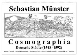 Sebastian Münster Cosmographia Deutsche Städte (1548-1592) (Wandkalender 2024 DIN A2 quer), CALVENDO Monatskalender von Liepke,  Claus