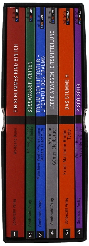 Sechs Bände der Edition Graz von Bauer,  Wolfgang, Binder,  Ernst M., Brunner,  Helwig, Eichberger,  Günter, Frischmuth,  Barbara, Hengstler,  Wilhelm