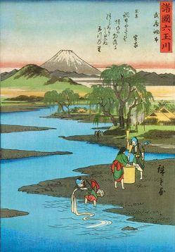Sechs Kristallflüsse aus Japan von Hiroshige von Exner,  Walter