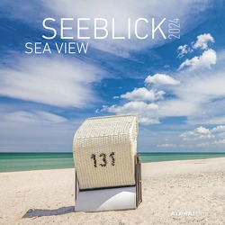 Seeblick 2024 – Broschürenkalender 30×30 cm (30×60 geöffnet) – Kalender mit Platz für Notizen – Sea View – Bildkalender – Wandplaner – Wandkalender