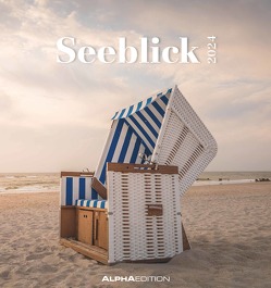 Seeblick 2024 – Postkartenkalender 16×17 cm – Sea View – zum Aufstellen oder Aufhängen – Monatskalendarium – Gadget – Mitbringsel – Alpha Edition