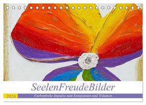 SeelenFreudeBilder – Farbenfrohe Impulse zum Entspannen und Träumen (Tischkalender 2024 DIN A5 quer), CALVENDO Monatskalender von Ulrike Weigel,  Elke