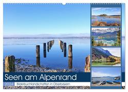 Seen am Alpenrand – Bilderbuchlandschaften in Oberbayern (Wandkalender 2024 DIN A2 quer), CALVENDO Monatskalender von Schimmack,  Michaela