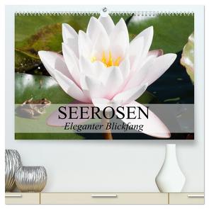 Seerosen – Eleganter Blickfang (hochwertiger Premium Wandkalender 2024 DIN A2 quer), Kunstdruck in Hochglanz von Stanzer,  Elisabeth