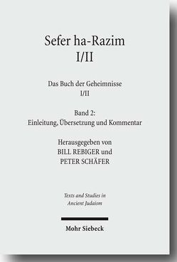 Sefer ha-Razim I und II – Das Buch der Geheimnisse I und II von Burkhardt,  Evelyn, Rebiger,  Bill, Salzer,  Dorothea M., Schaefer,  Peter