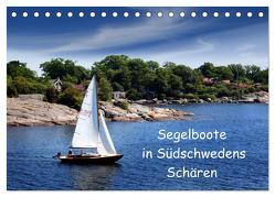 Segelboote in Südschwedens Schären (Tischkalender 2024 DIN A5 quer), CALVENDO Monatskalender von K.Schulz,  Eckhard