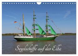 Segelschiffe auf der Elbe (Wandkalender 2024 DIN A4 quer), CALVENDO Monatskalender von K.Schulz,  Eckhard