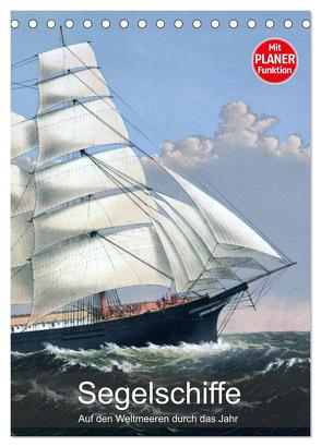 Segelschiffe – mit Planerfunktion (Tischkalender 2024 DIN A5 hoch), CALVENDO Monatskalender von Reek,  Babette