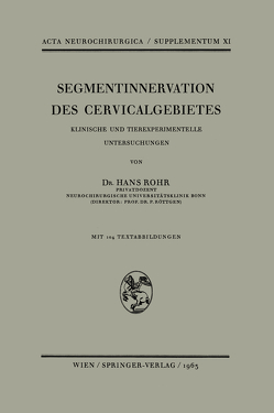 Segmentinnervation des Cervicalgebietes von Rohr,  H.