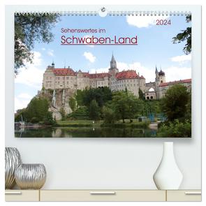 Sehenswertes im Schwaben-Land (hochwertiger Premium Wandkalender 2024 DIN A2 quer), Kunstdruck in Hochglanz von Keller,  Angelika