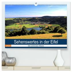 Sehenswertes in der Eifel – Die schönsten Maare (hochwertiger Premium Wandkalender 2024 DIN A2 quer), Kunstdruck in Hochglanz von Klatt,  Arno