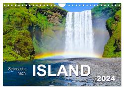 Sehnsucht nach Island (Wandkalender 2024 DIN A4 quer), CALVENDO Monatskalender von Vahldiek,  Carola