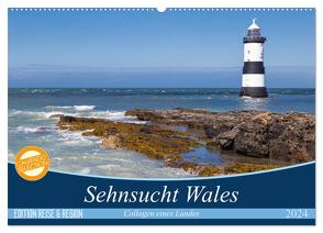 Sehnsucht Wales – Collagen eines Landes (Wandkalender 2024 DIN A2 quer), CALVENDO Monatskalender von Sattler,  Mr.Mooseman,  Stefan
